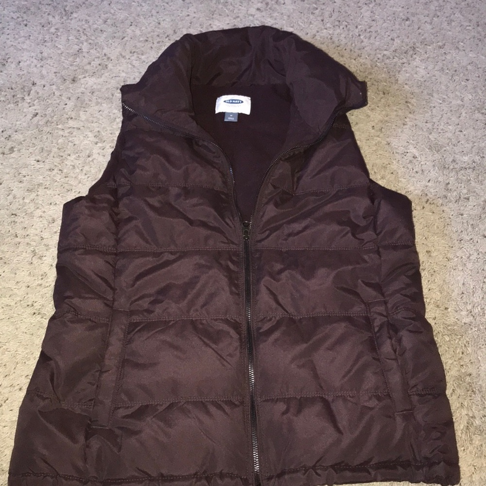 Fleece lined puffy vest